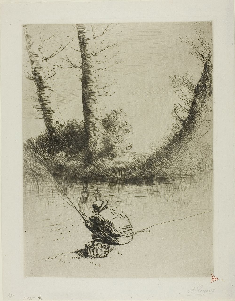 Pole Fisherman by Alphonse Legros