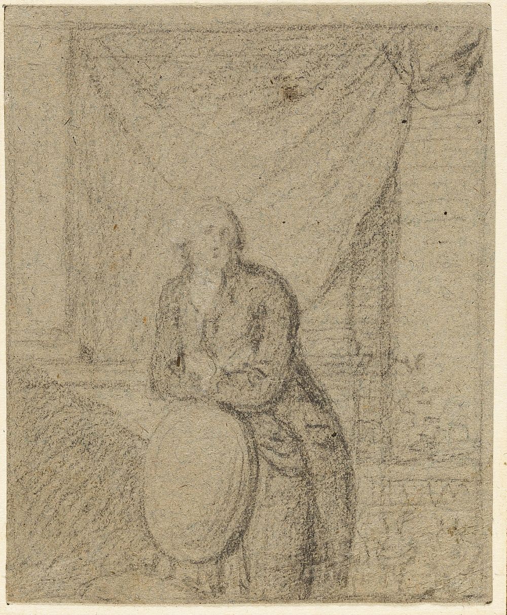 Portrait of a Man Standing in Front of Window by Benjamin West