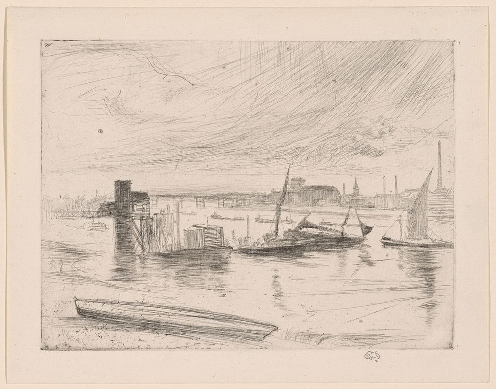 Battersea Dawn (Cadogan Pier) by James McNeill Whistler
