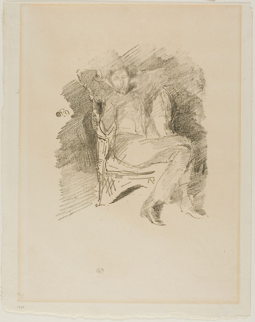 Firelight: Joseph Pennell, No. 1 by James McNeill Whistler