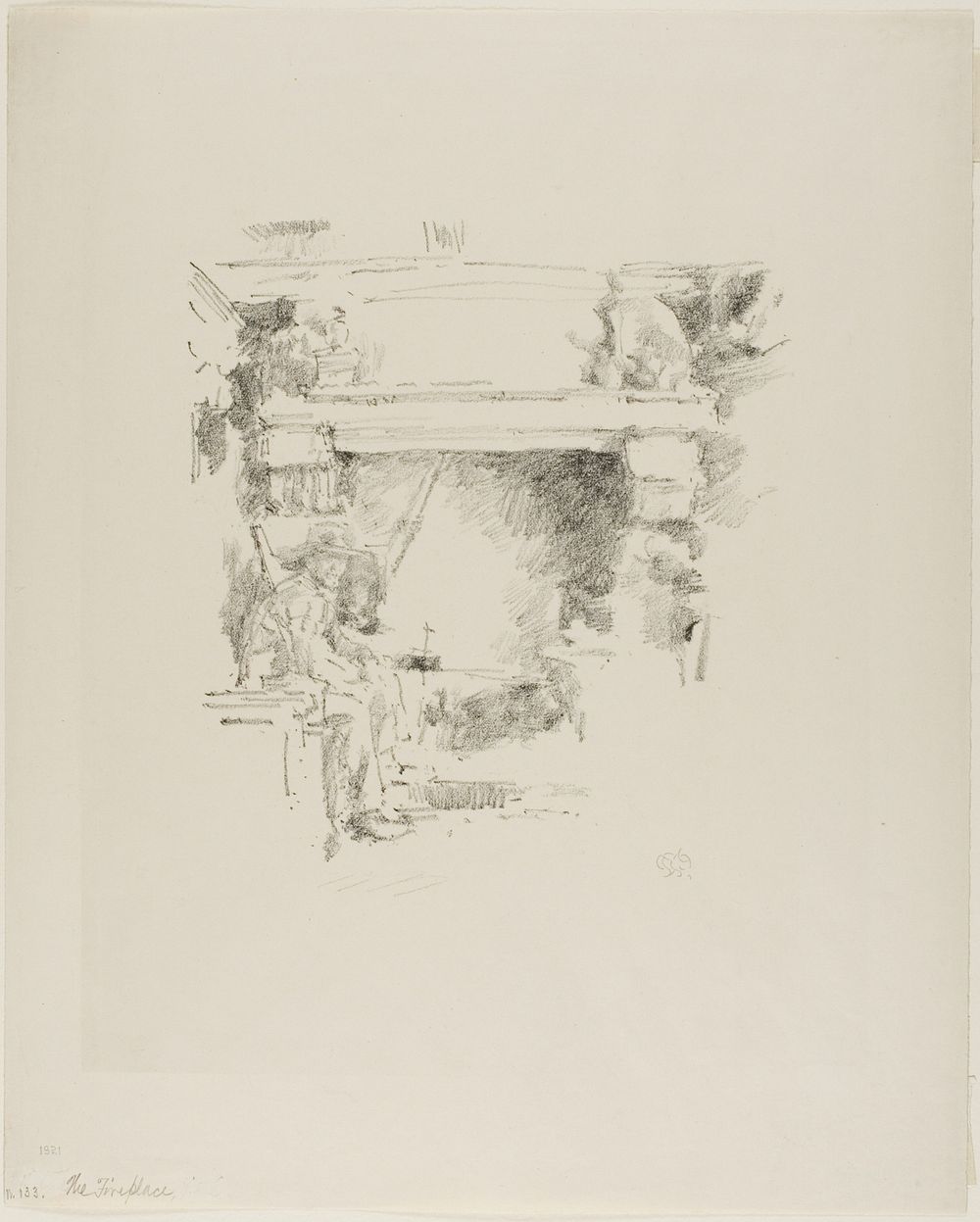 The Fireplace by James McNeill Whistler