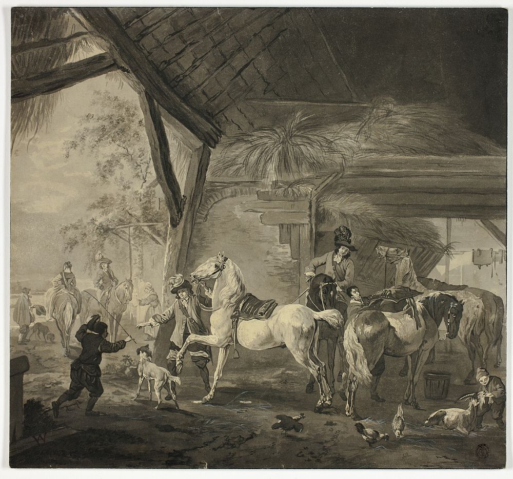 Interior of a Stable by Philip Wouverman