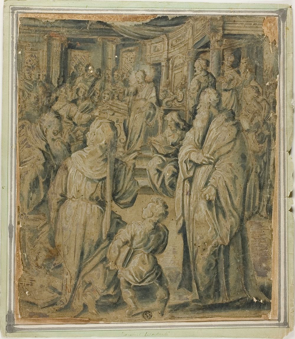 Christ Among the Doctors by School of Lambert Lombard