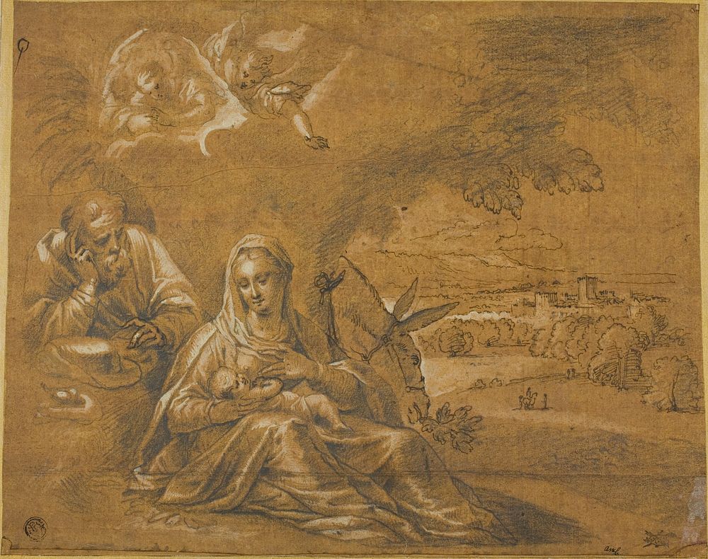 Rest on Flight into Egypt by Guido Reni