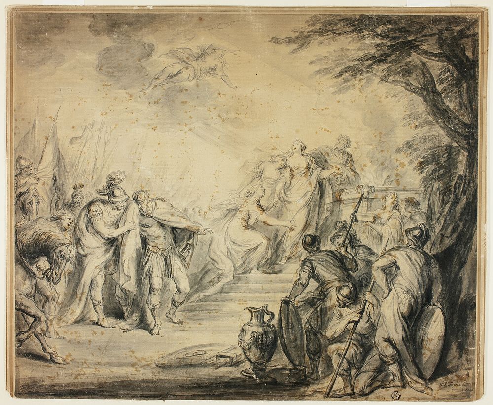 Sacrifice of Iphigenia by Philippe Joseph Tassaert
