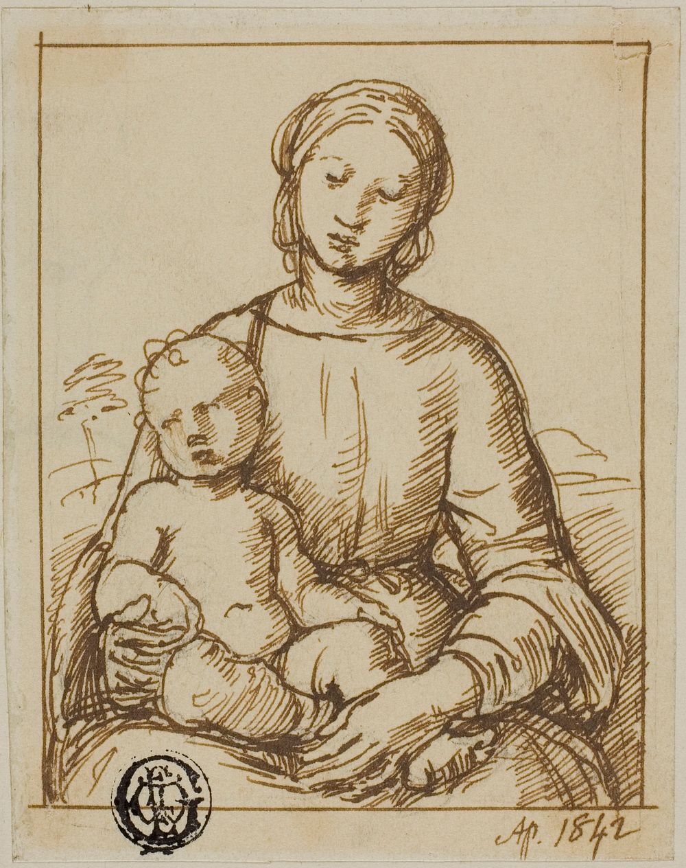 Madonna and Child by Style of Raphael