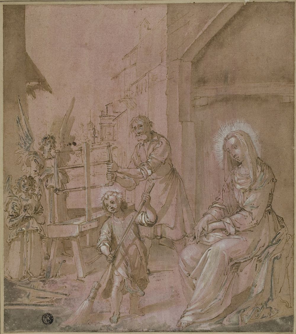 Holy Family in Joseph's Carpentry Shop by Circle of Jacopo Chimenti, called Jacopo da Empoli