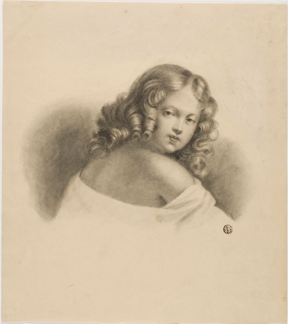 Child with Curly Hair by Unknown artist