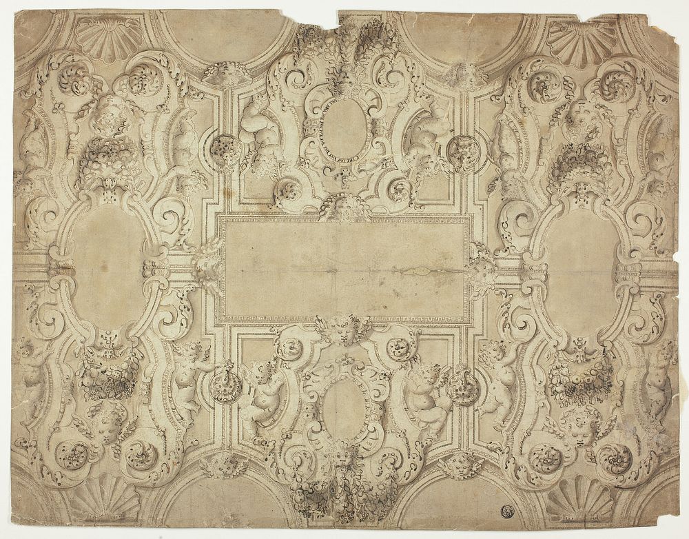 Design for a Ceiling Decoration by Unknown Italian