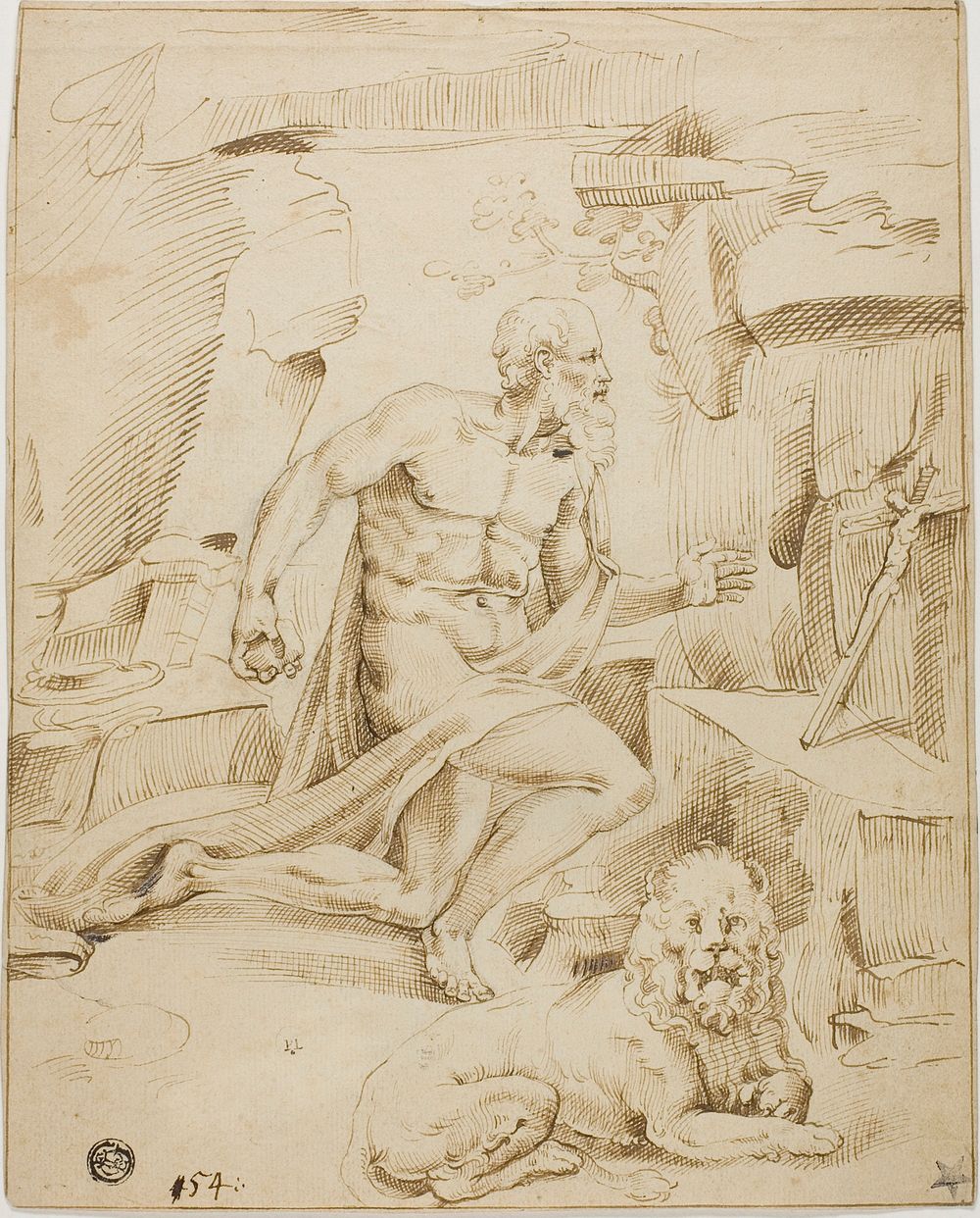 Saint Jerome by Bartolomeo Passarotti