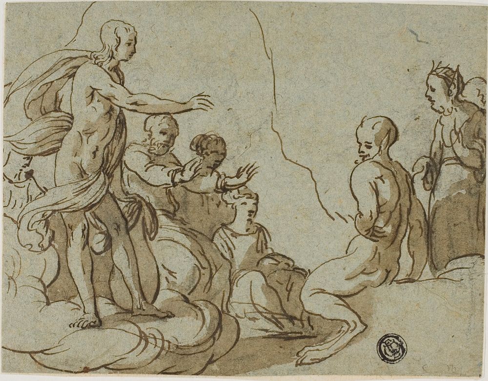King Midas at the Contest Between Apollo and Pan by Style of Abraham Jansz. van Diepenbeeck