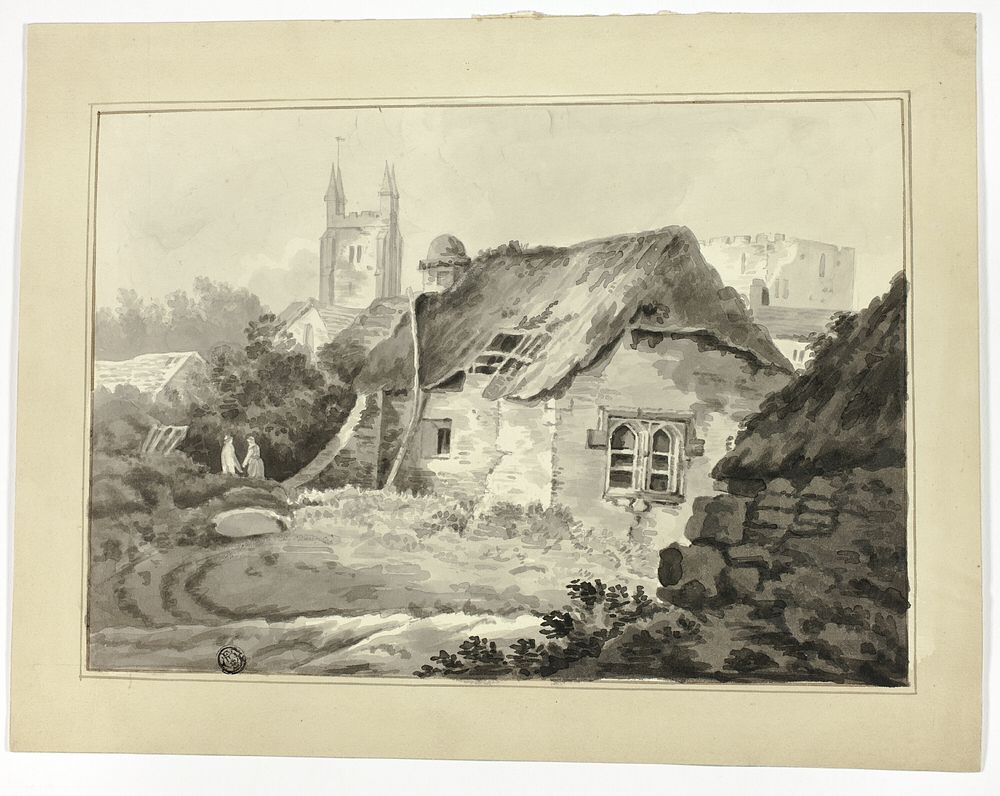 Cottages and Spires by Samuel Prout