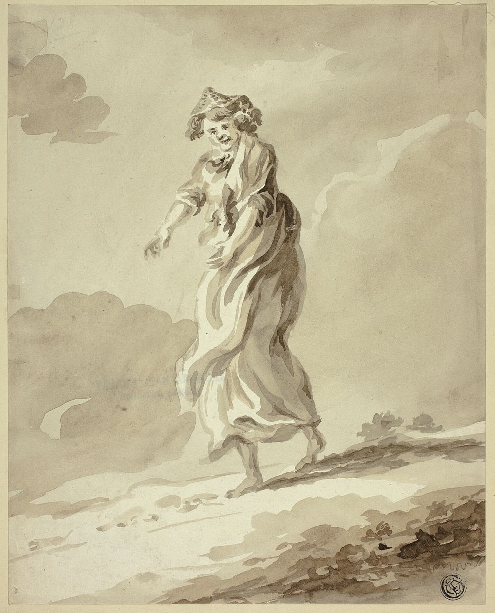 Woman Wandering by Unknown