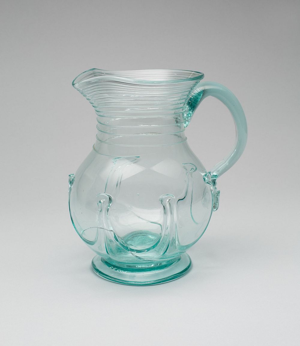 Water Pitcher and Basin by Redwood Glass Works