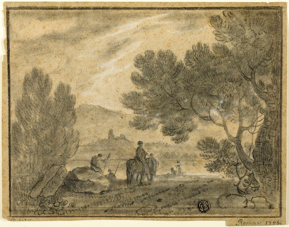 Roman Campagna with Figures by Richard Wilson