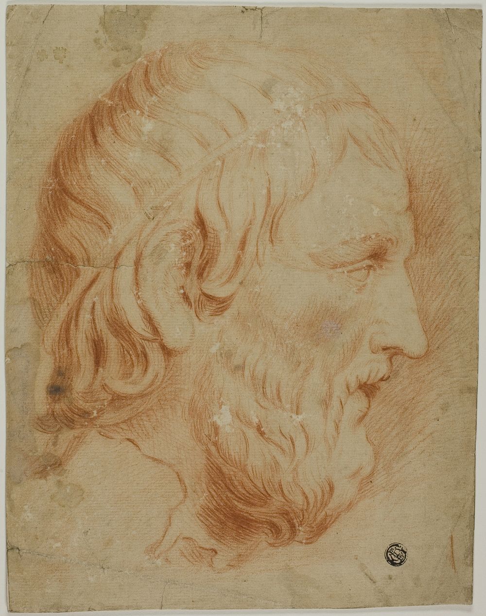 Classical Profile of Bearded Man by Unknown artist