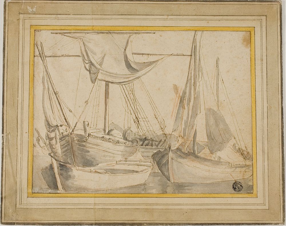 Three Boats by Willem van de Velde, generic