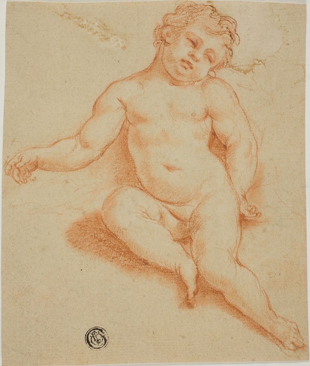 Seated Putto by Unknown