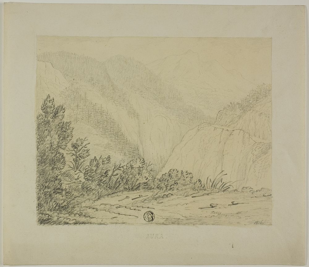 View of Jura Mountains by Unknown artist