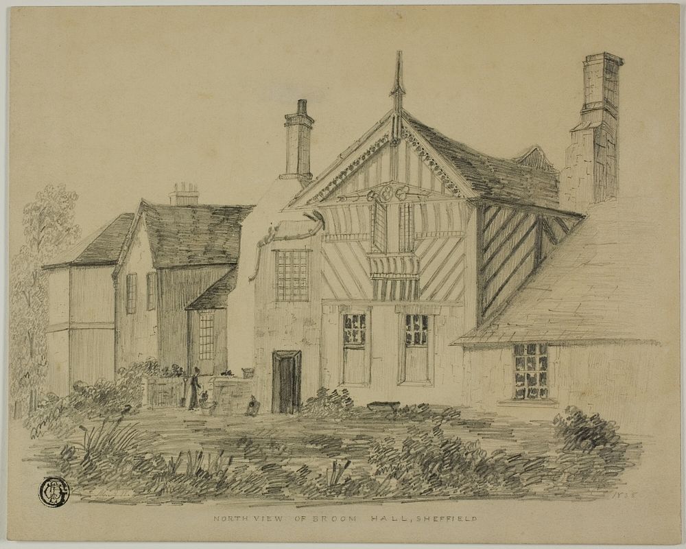 North View of Broom Hall, Sheffield by Unknown artist