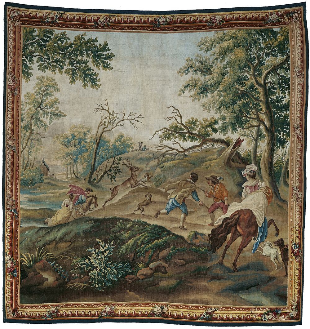 The Stag Hunt, from Pastoral Hunting Scenes by Workshop of Léonard Roby (Producer)