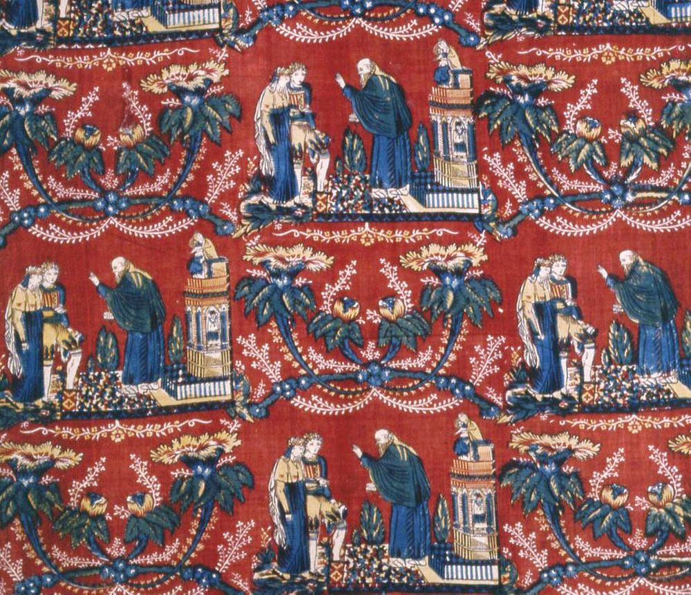 Le Mariage (Furnishing Fabric) by Jean Baptiste Mallet (Designer)