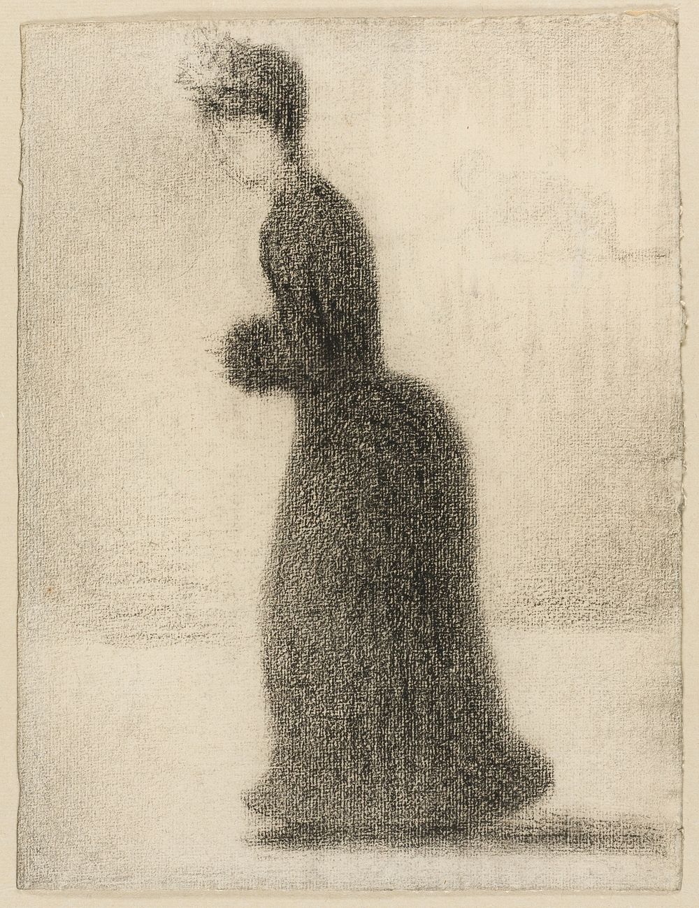 Woman with a Muff by Georges Seurat
