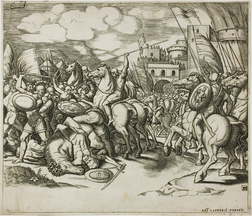The Victory of Scipion over Syphax by Master of the Die