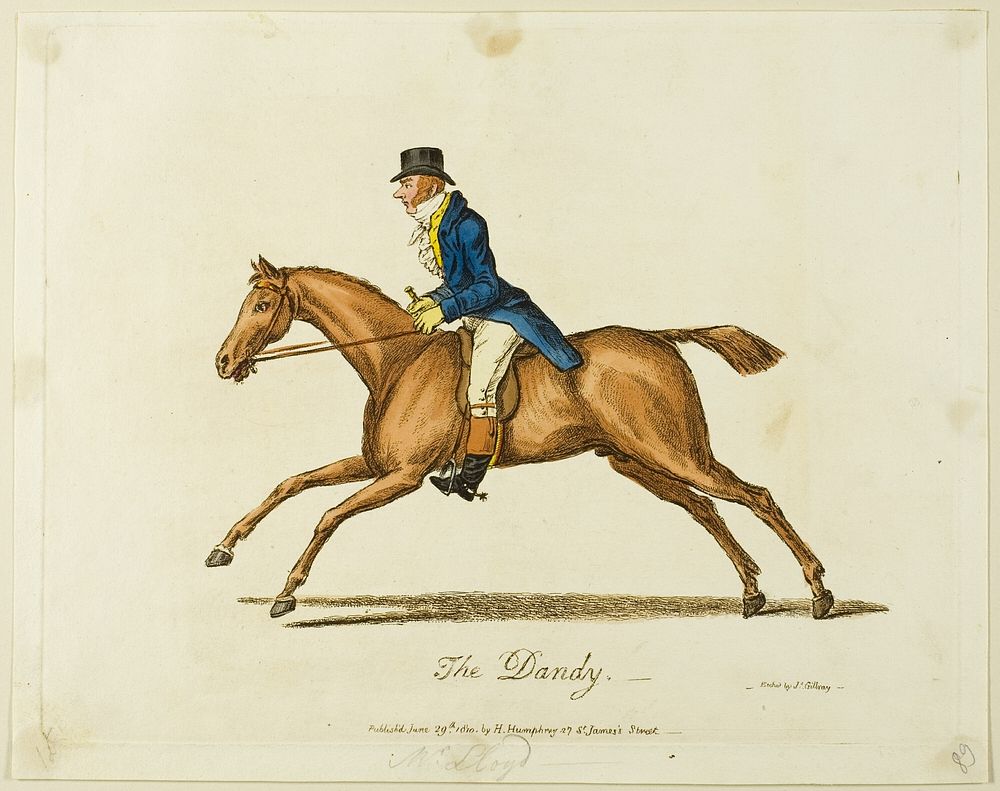 The Dandy by James Gillray