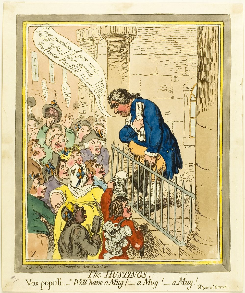 The Hustings by James Gillray