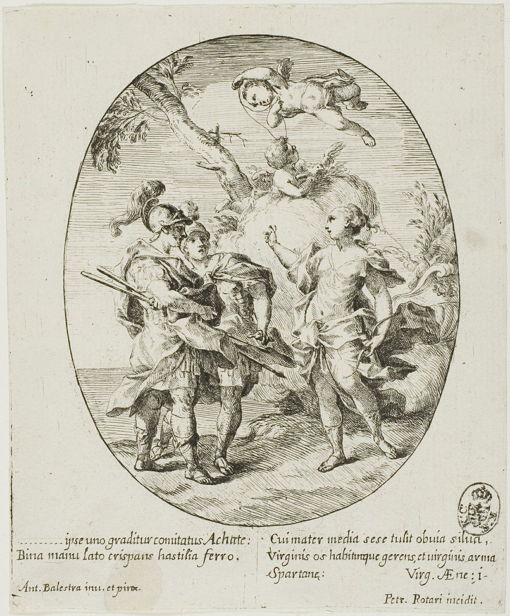 Aeneas, Venus, and Achates by Conte Pietro Antonio Rotari