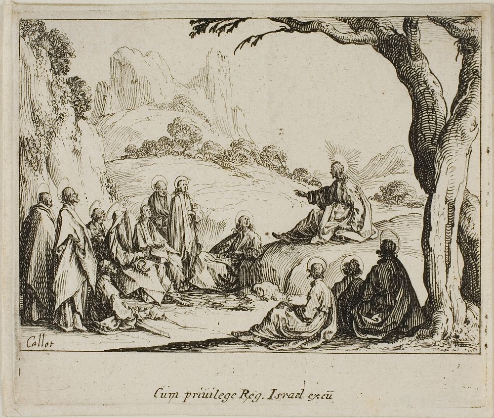 The Sermon on the Mount, from The New Testament by Jacques Callot