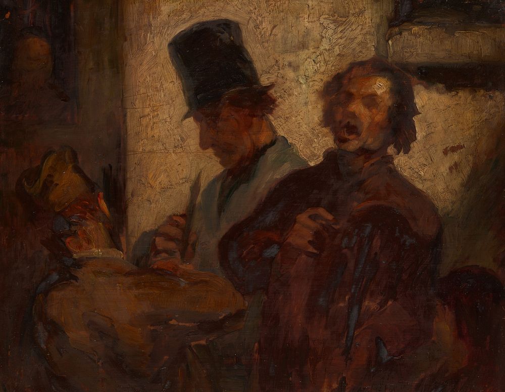 Street Musicians by Honoré-Victorin Daumier