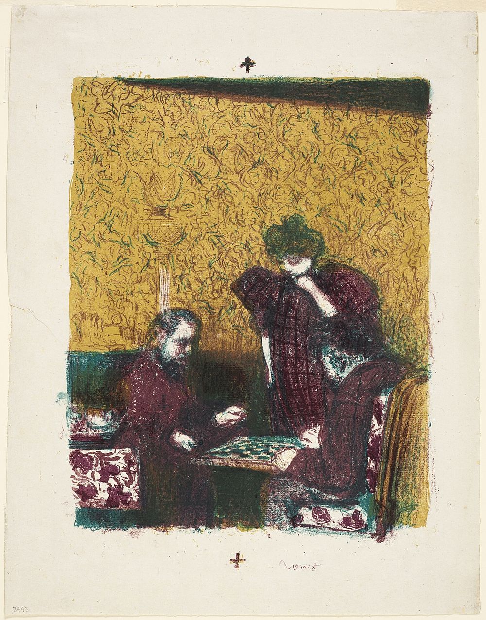 The Game of Checkers by Édouard Jean Vuillard