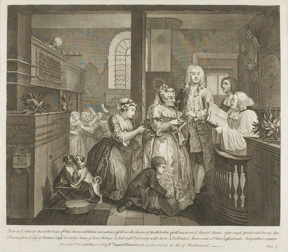 Plate Five, from A Rake's Progress by William Hogarth