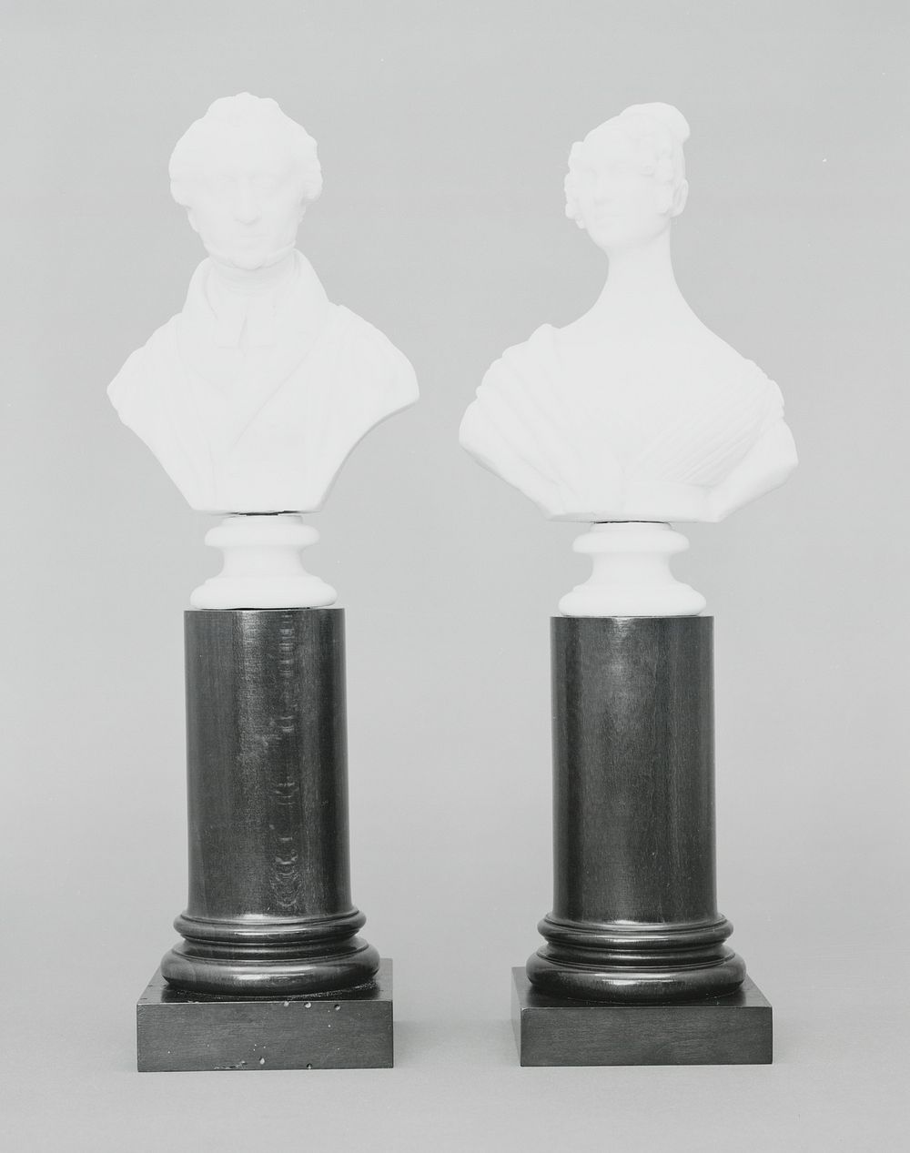 Pair of Portrait Busts by School of T. Parker
