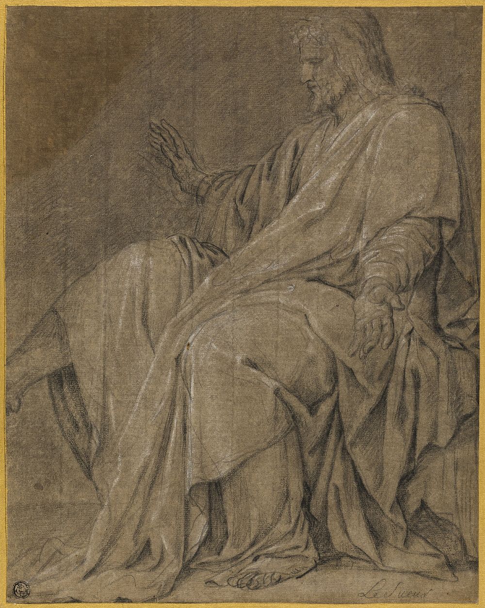 Study for Saint Louis Healing the Sick by Eustache Le Sueur