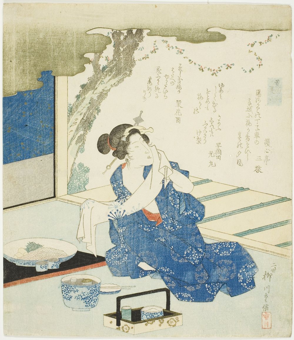 Summer Robes (Natsugoromo), from the series "A Comparison of Incense (Takimono awase)" by Yanagawa Shigenobu II