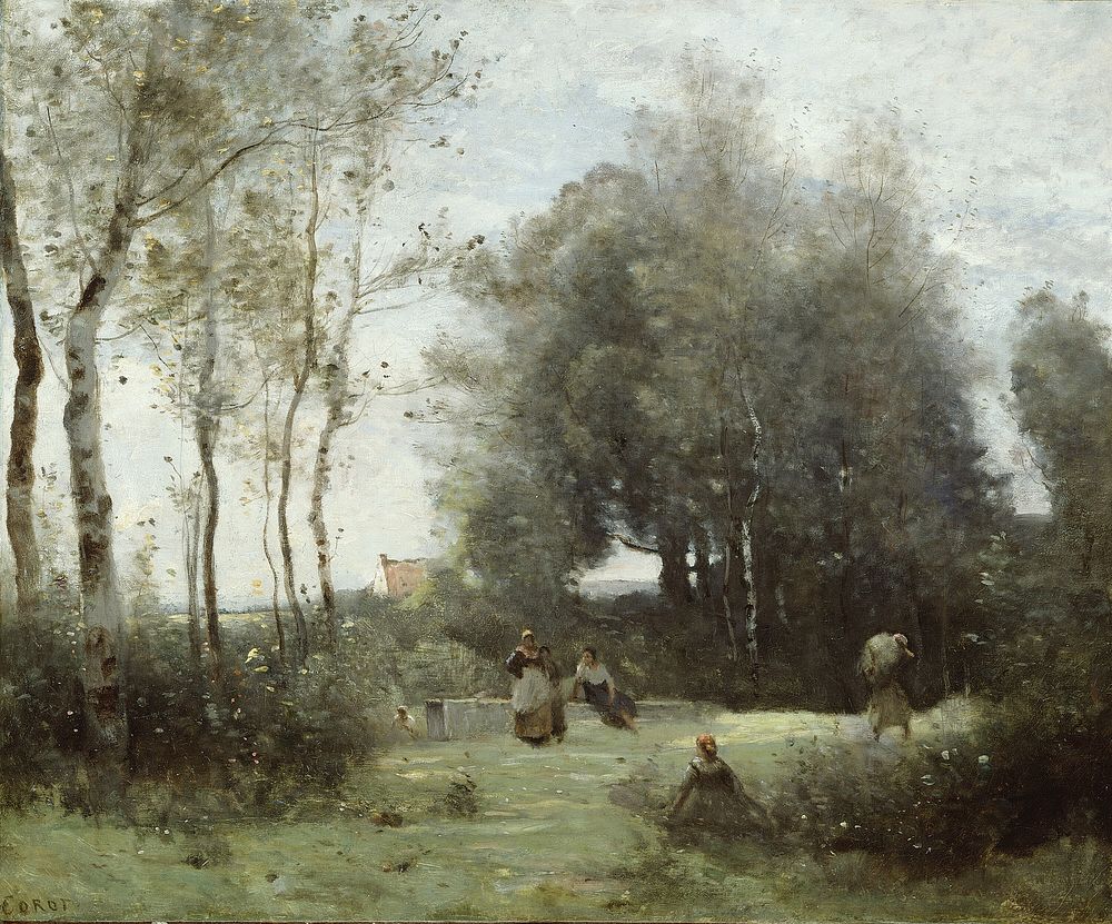 Arleux-Palluel, The Bridge of Trysts by Jean Baptiste Camille Corot