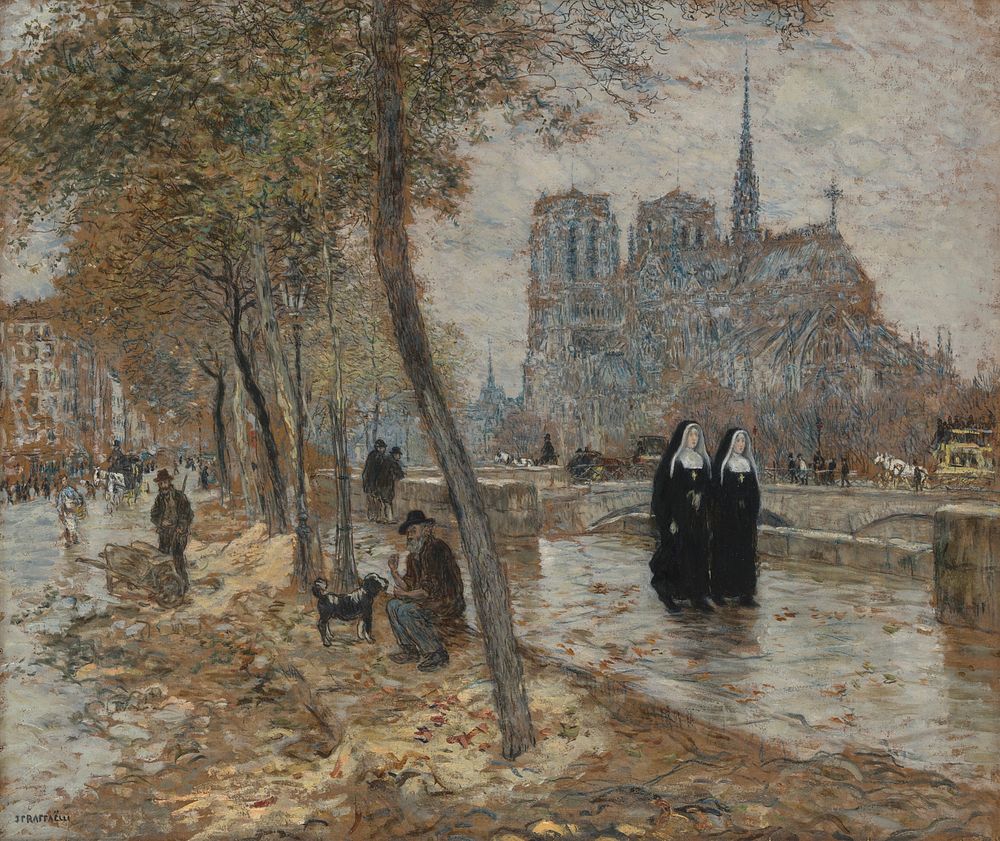 Notre Dame de Paris by Jean-François Rafaëlli