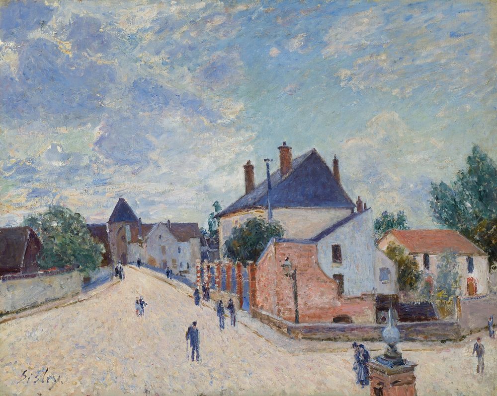 Street in Moret by Alfred Sisley