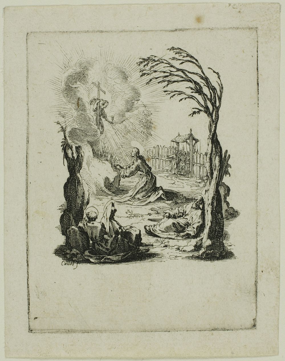 The Agony in the Garden, from The Small Passion by Jacques Callot