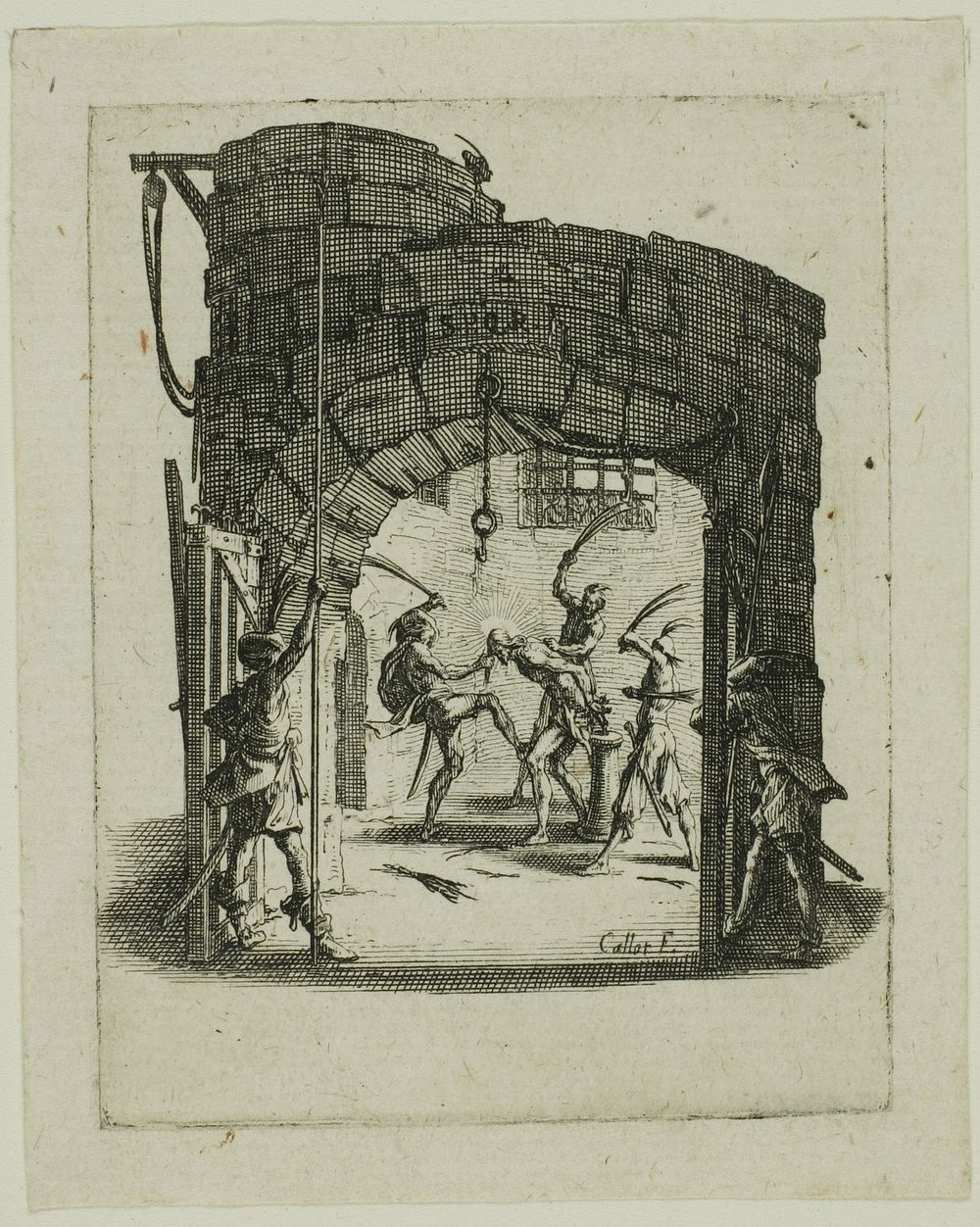 The Flagellation, from The Small Passion by Jacques Callot
