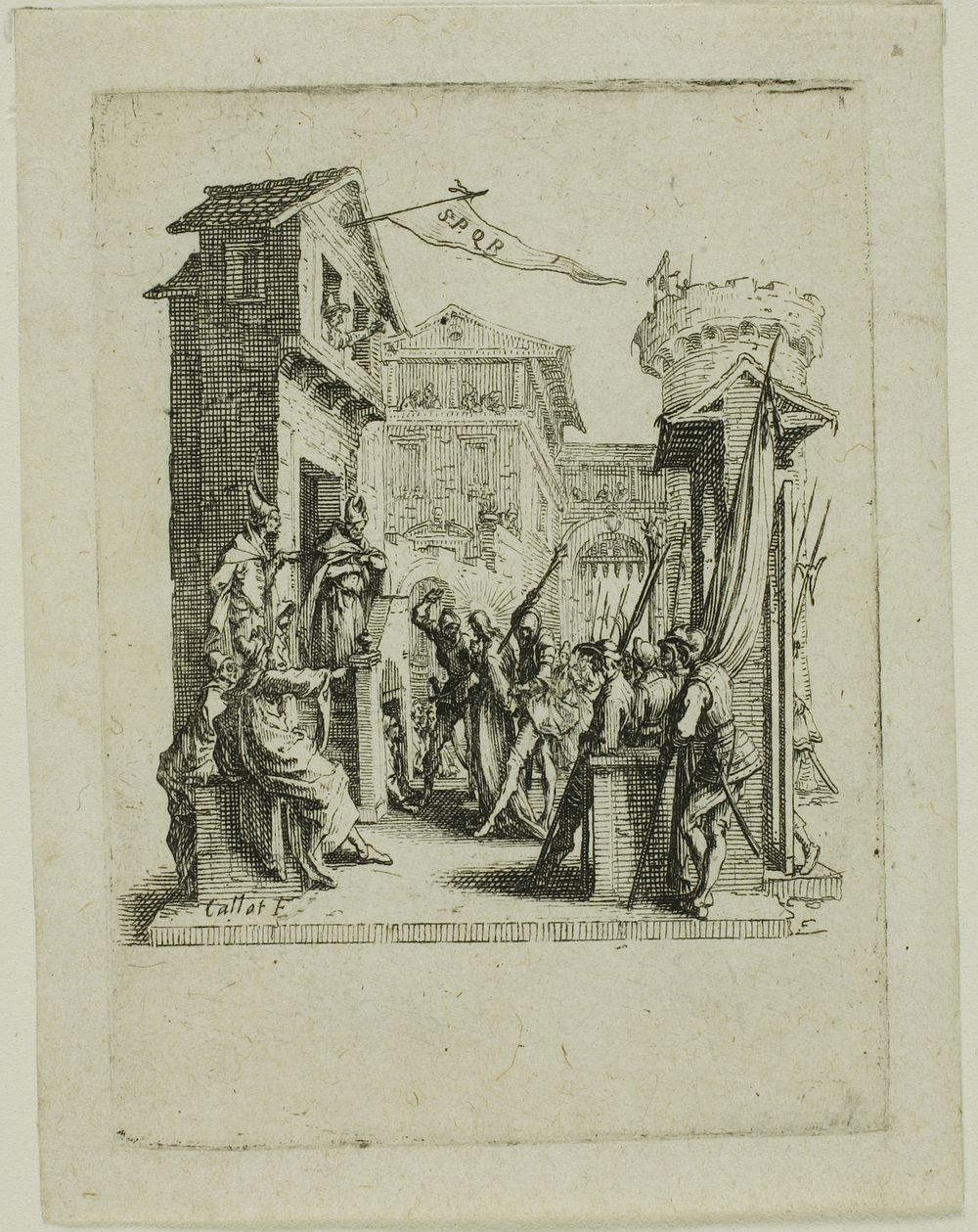 Jesus Before Caiaphas, from The Small Passion by Jacques Callot