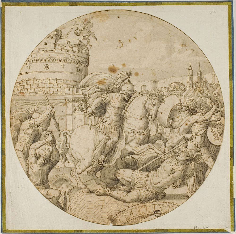 Horatius at the Bridge by Polidoro da Caravaggio