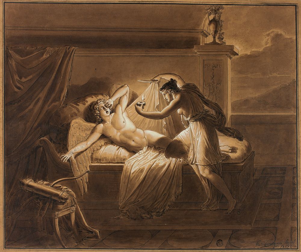 Cupid and Psyche by Giuseppe Cammarano