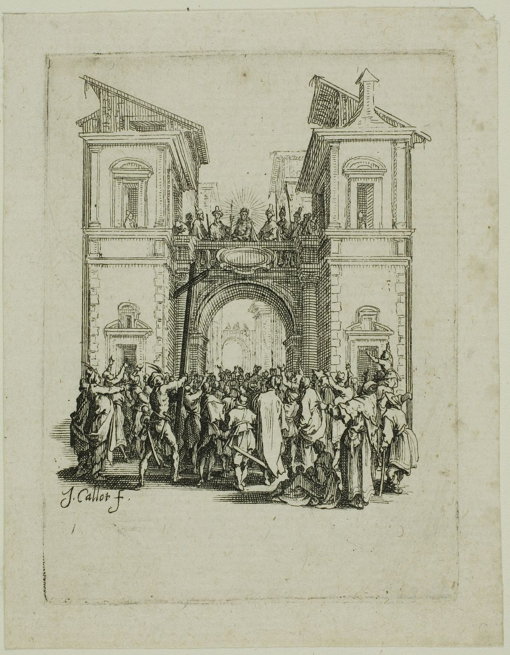 The Presentation to the People, from The Small Passion by Jacques Callot