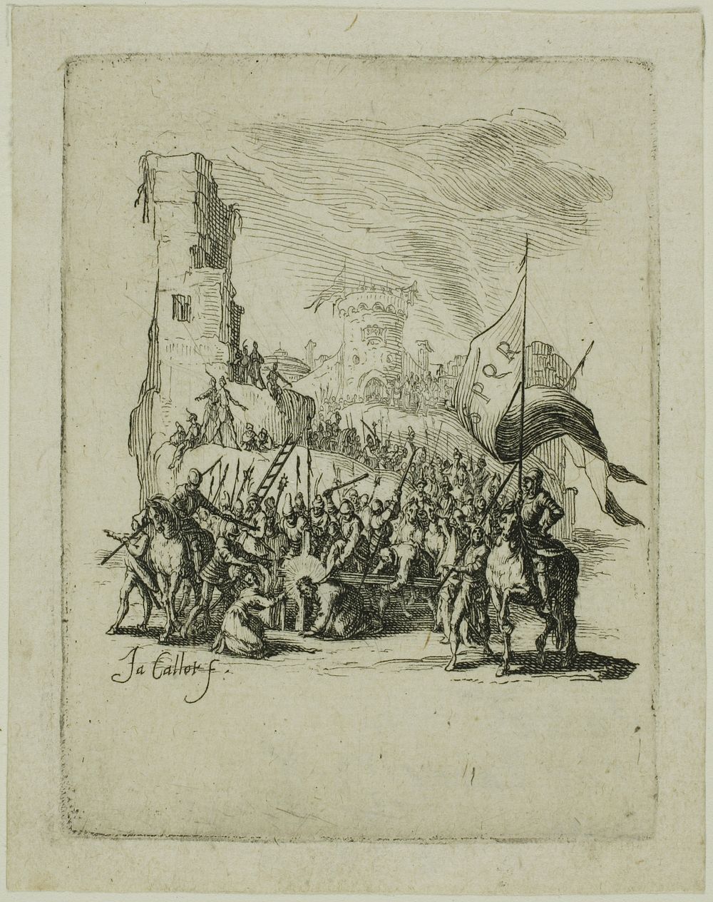 Christ Carrying the Cross, from The Small Passion by Jacques Callot
