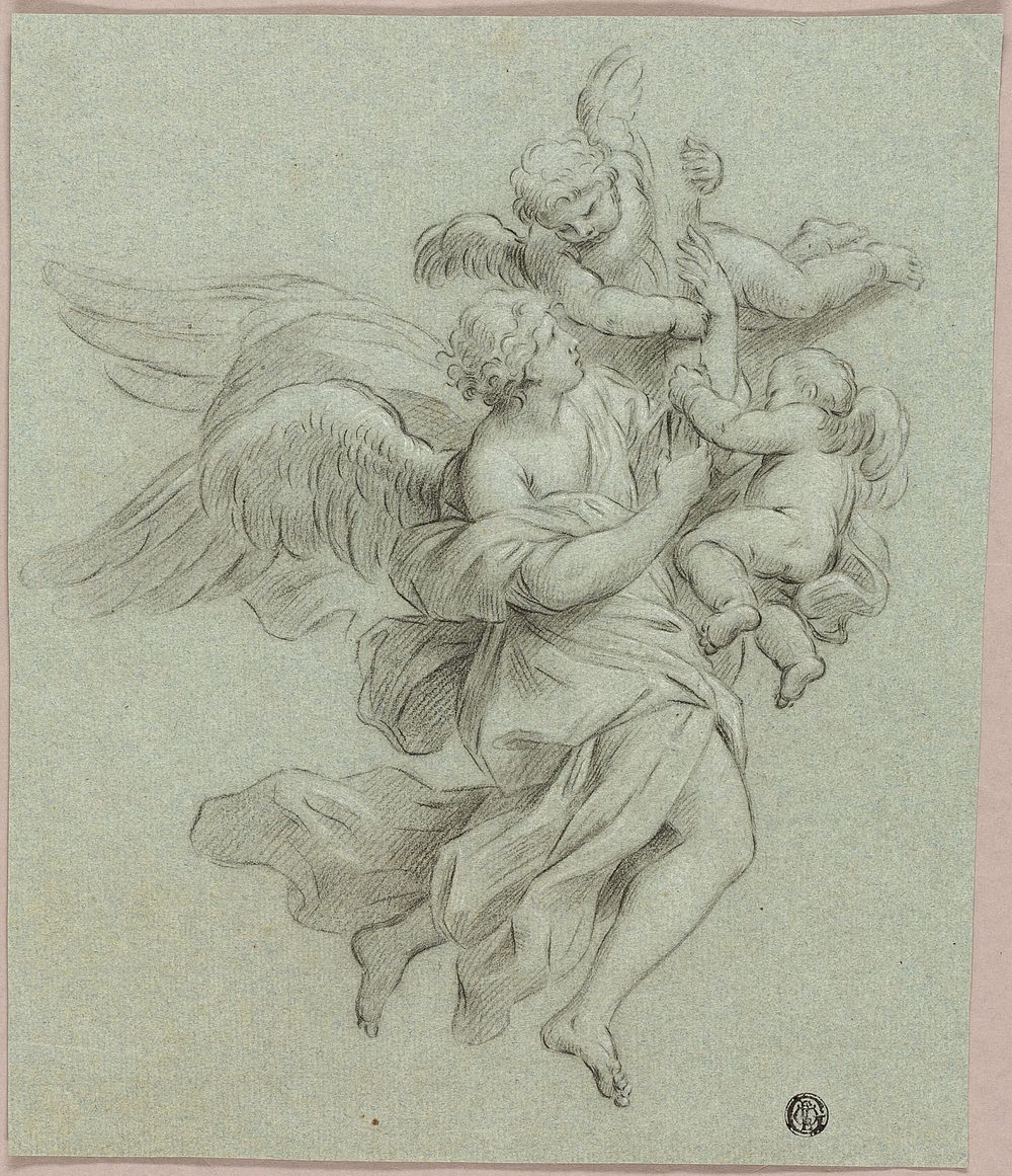 Angel with Putti by Sebastiano Conca