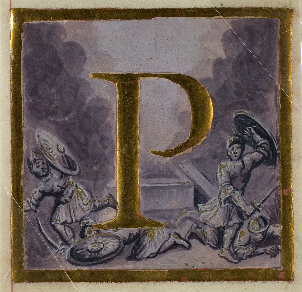 Historiated initial "P" with Resurrection from a Choirbook